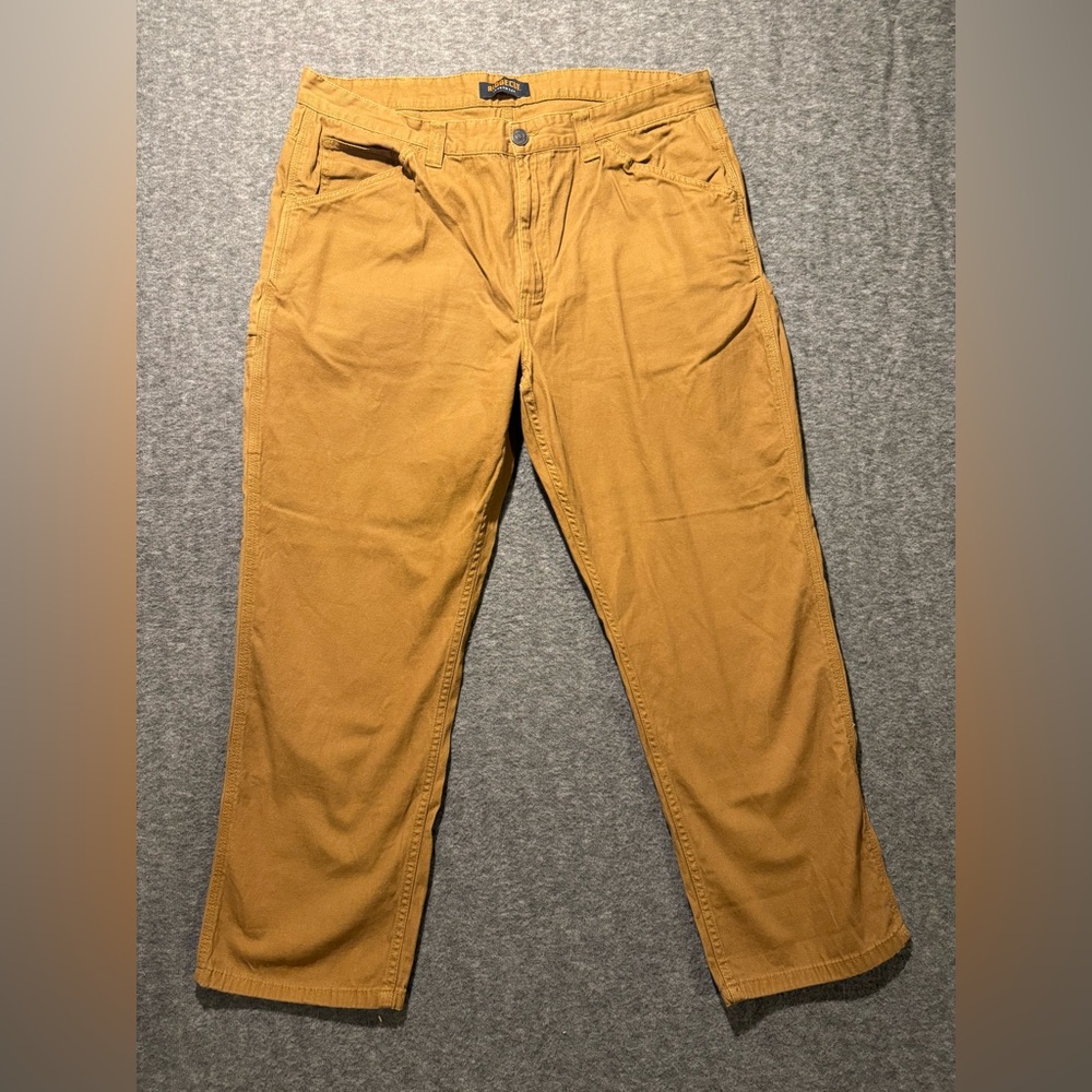 Ridgecut Toughwear Khaki Work Pants mens 42x30 brown stretch comfort